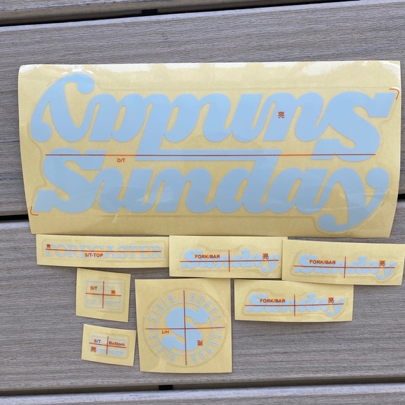 COPY - SUNDAY 2022 FORECASTER PARK - MACA PEREZ GRASSET STICKER KIT BMX BIKES D… - Picture 3 of 4